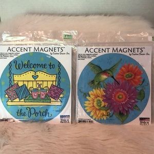 Magnets, Garden Theme, Set of 2/NWT